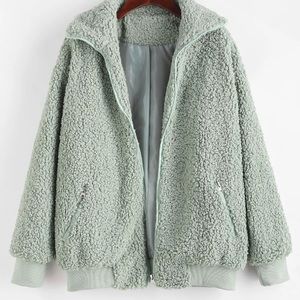 COZY TRENDY SHERPA JACKET! NWT!